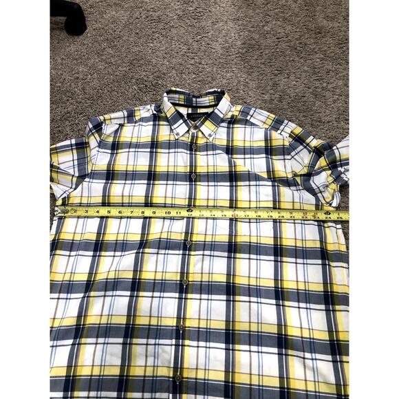 Charles Tyrwhitt Weekend Men's Button Down Shirt Long Sleeve Size XL Yellow - Picture 10 of 13